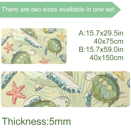 Tapis de cuisine antidérapants lavables pour sol propre et sec - 4