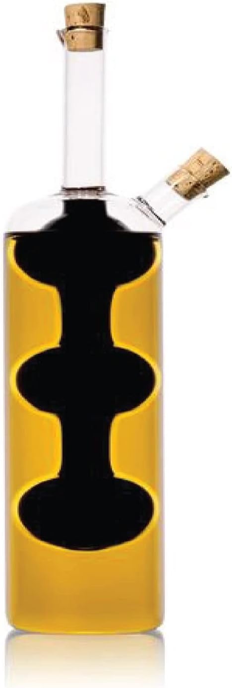 Cruet Andalucia Hand Blown Glass Olive Oil and Vinegar Container