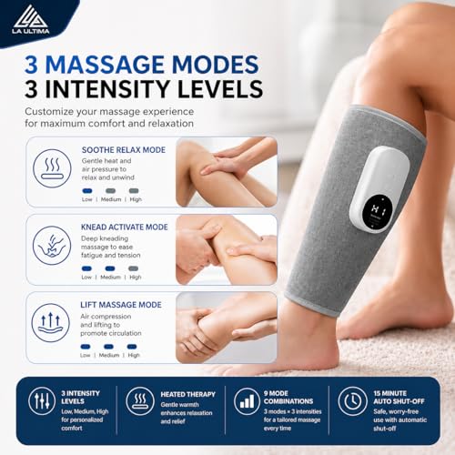 Appareil de massage jambes sans fil stimule la circulation compression d'air