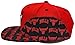 Mitchell & Ness Chicago Bulls New Wave All Over Red Black Era Snapback Hat Cap