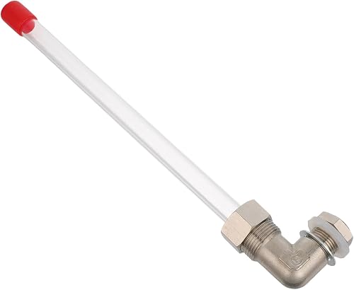 TEHAUX Water Level Indicator for Boiler and Water Tank with Acrylic and Metal Construction, Precise Measurements, Withstands High Temperatures, Suitable for Home and Industrial Use,