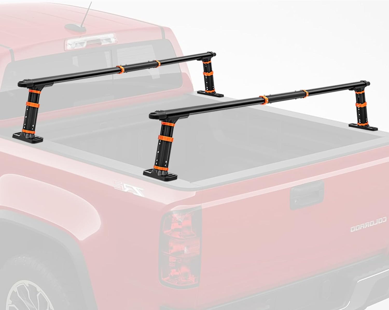 LMYYGOO Universal Adjustable Aluminum Truck Bed Ladder Rack (Short)