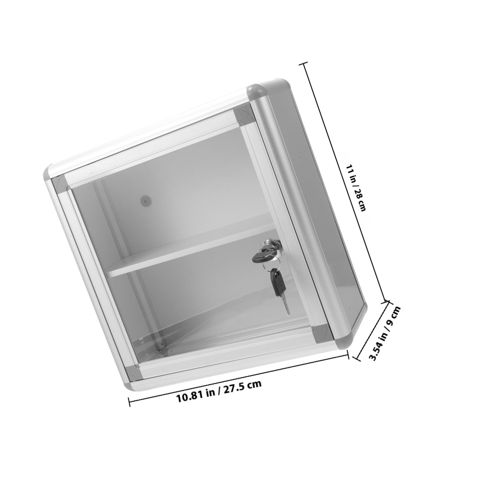 Ciieeo Botiquín de Primeros Auxilios Cerradura para Medicamentos, Multiusos, de Aleación de Aluminio, para Colgar en Pared en Camping o Coche