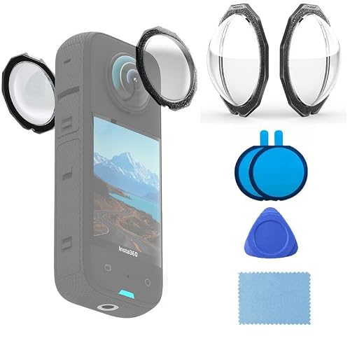 Insta360 X3 ��p �����Y�J�o�[ �J���� �����Y�ی�t�B���� �d�x 9H �L�Y�h�~ �����ߗ� -2��