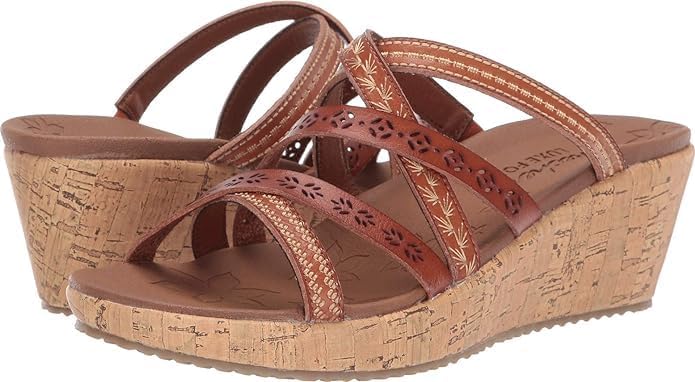 Skechers Women's Beverlee Tiger Posse Wedge Sandals - Image 8