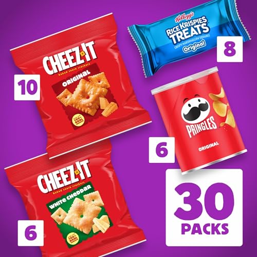 Kellogg's Snacks Mega Variety Pack, Lunch Snacks, 30.1oz Box, 30 Packs - image 5