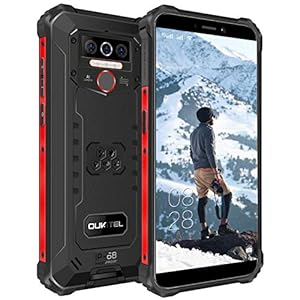 OUKITEL WP5 Téléphone Incassable, Grande Batterie 8000mAh, 4Go RAM + 32Go ROM(SD-1TO) Smartphone Debloqué, Écran 5,5″ Triple Caméra 13MP Telephone Portable, Dual SIM 4G Android 11 Phone, GPS – Noir
