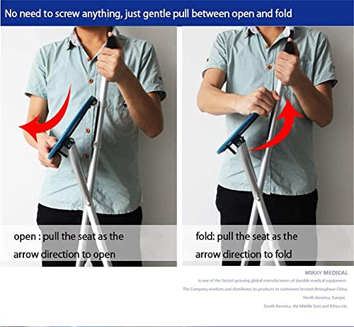 Walking Cane With Seat Attached Heavy Duty 350 Lbs Capacity Ajustable Best Health Portable Chair Folding，Brown #TOP5