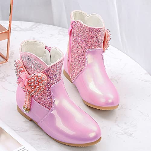 Children Short Boots Winter Plush Cotton Boots High Heel Boots Princess Boots Dress Shoes for Girls4