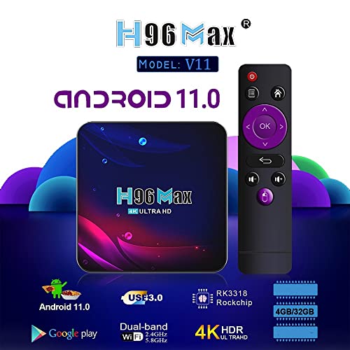 AUSHA-Android-110-4GB-RAM-32GB-ROM-Dual-WiFi-245-Ghz-BT-5-RK3318-4K-Experience-Bluetooth-Android-Mini-PC-Box