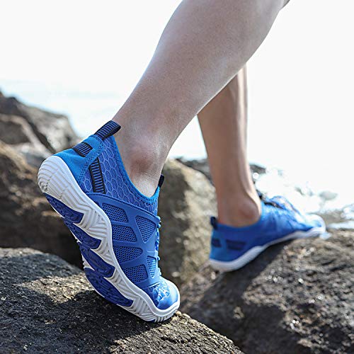Image of MAYZERO Water Shoes Men Women Swim Surf Shoes Beach Pool Shoes Wide Toe Hiking Aqua Shoes Winter House Slippers