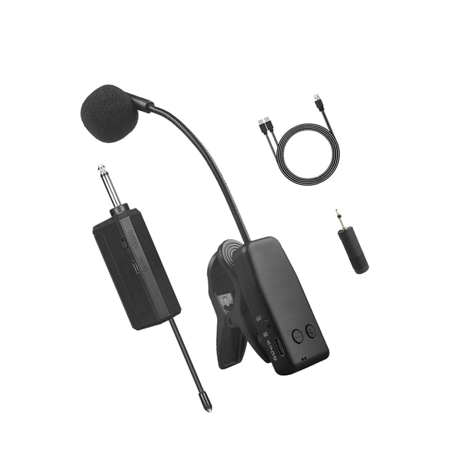 Amazon | Perfk 楽器マイク クリップオンマイク ライブパフォーマンス