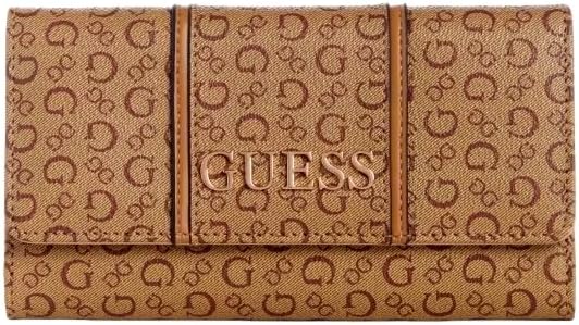 GUESS Factory Zadora Faux-Leather Slim Clutch, Mocha