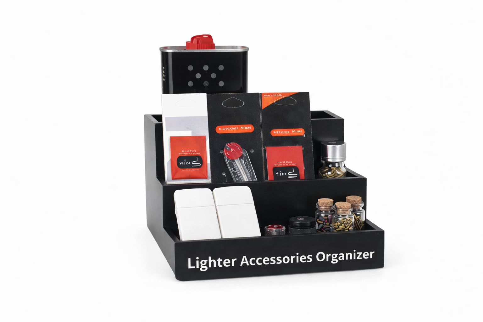Lighter Gift Set Storage Box – Fits 12oz Container, Wick & Flint Cards – Organizer Case for Collectors, Accessories & Display-picture-26