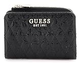 La marque GUESS a créé un accessoire pratique avec cette porte-monnaie . Le porte-monnaie est conservé dans un format pratique et peut être facilement rangé, de sorte que vous avez toujours vos cartes à portée de main. Laissez-vous inspirer ! Dimensions : 11 x 8 x 2,5 cm