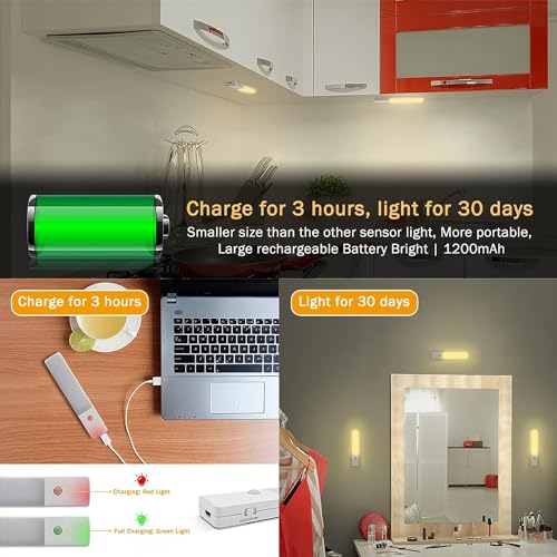 Save 10% on 2 Pack Under Cabinet Motion Sensor Lights with Code TATPBGGY