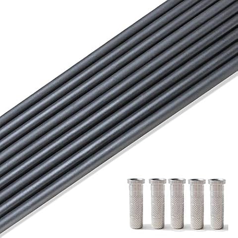 SHARROW Carbonpfeile Schaft Carbon Pfeilschaft 30 Zoll Verbundkohlefaser Pfeilschäfte Spine 500 Cover