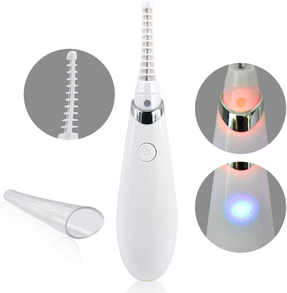Eyelash Extension Tools Portable Electric Eyelash Curler 3 Colors Options Elitzia ETSR1703 (White)