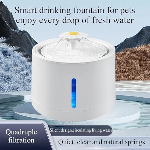Fuente de agua recargable para gatos y perros miniatura 3