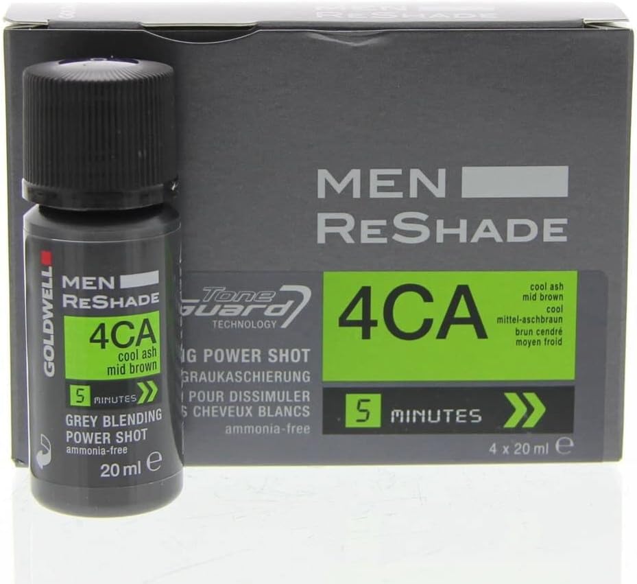 Goldwell Color Men ReShade 4CA cool ash medium brown 4x20ml - man hair dye