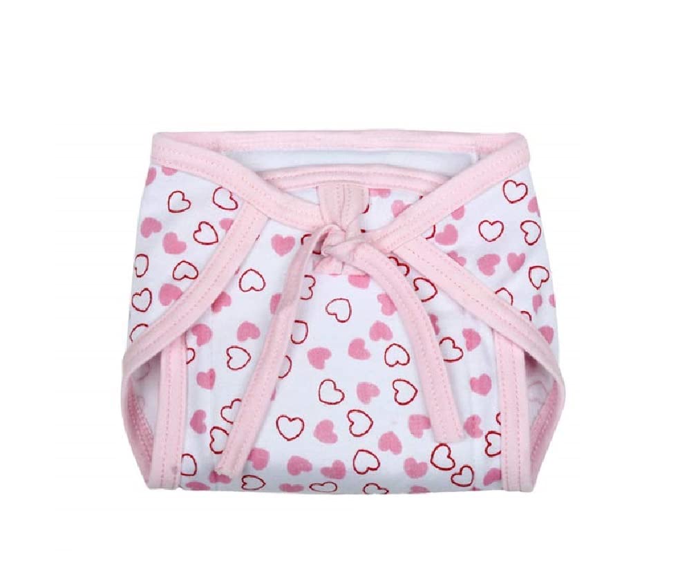 Image of Printed Cotton Hosiery Washable & Reusable Adjustable Cloth Diaper With Insert Cushioned Padded Nappy Tying Langot For Babies- Pack of 15 (Medium, Multicolor)