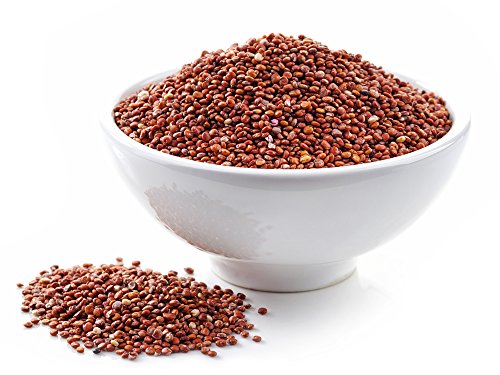Pride Of India - Natural Red Royal Quinoa - 100% Bolivian Superior Grade Protein Rich Whole Grain, 1.5 Pound (24Oz) Jar #TOP2