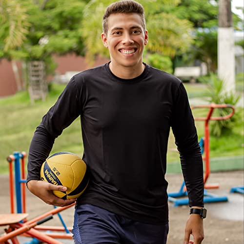 Camisa UV Masculina Manga Longa Praia Blusa Proteção Solar 50+ Térmica Piscina Ciclismo (M, Branco)