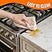 Stainless Steel Stove Gap Covers, Stove Gap Filler for Kitchen, Range Trim Kit for Counter Sink, Adjustable Length 13.8