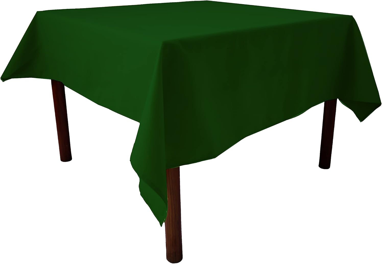 Weavric Square Tablecloth, 72 X 72 Inches Washable Reusable Forest Green Tablecloth for Buffet