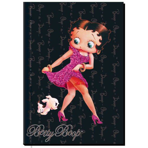 Carnet de notes Betty Boop Flirt à couverture rigide format 23x15 cm