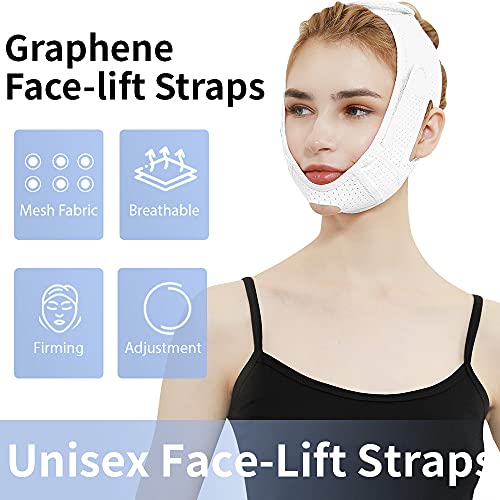 Alça de emagrecimento facial, máscara de levantamento de linha V, redutor de queixo duplo, reutilizá