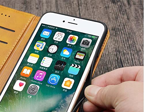 Housse de téléphone à clapet pour Apple iPhone 14 Pro Max étui élégant en cuir bleu