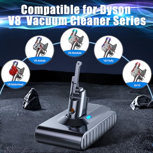 Image of Bonacell Upgraded 7.0Ah 21.6V Replacement for Dyson V8 Battery Compatible with Dyson V8 /SV10 Battery 967834-05 215681 Absolute /Fluffy /Animal /Cord-Free Handheld Vacuum