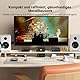 Fosi Audio P4 Mini Preamp mit 3 RCA-Eingängen, Heimaudio-Stereovorverstärker für Verstärker/Aktiv-Subwoofer/Lautsprecher, 3-stufigem Verstärkungsregler (3/6/9 dB), Bass- und Höheneinstellung