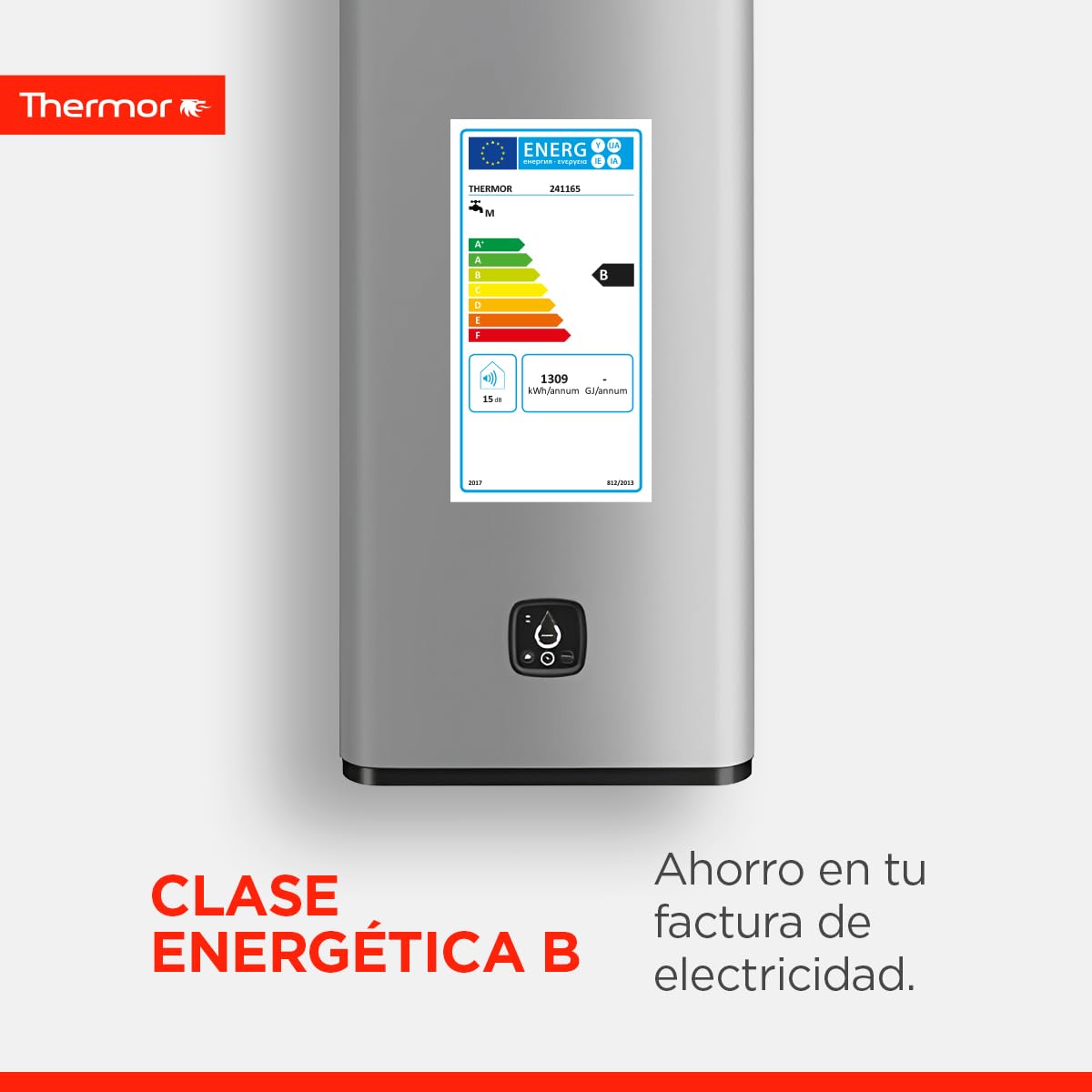Thermor - Termo Eléctrico Onix Connect - Calentador de Agua Eléctrico Multiposición de 80L - 2250/1000W - Aislamiento Térmico - Conectividad WiFi - Fabricado para instalación en España