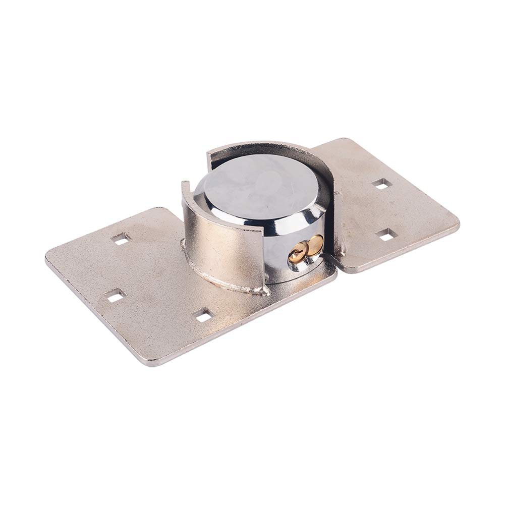 Cerradura de seguridad con grillete para puerta de garaje, puerta de granero, cerradura oculta de grillete de 73 mm de acero con perno para puertas laterales y traseras