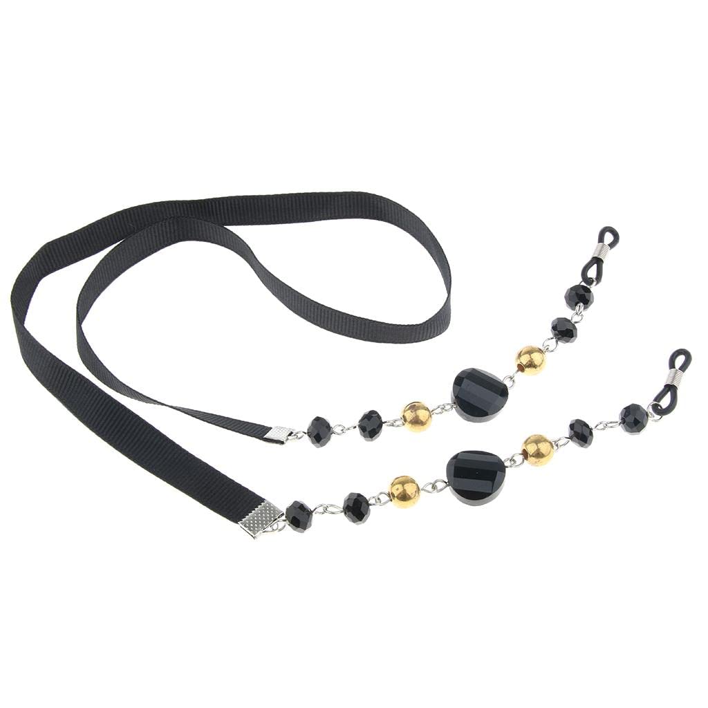 Black Eyeglass Reading Glasses Sunglasses Holder Necklace Chain String Cordother Vision Care Vision Care Health-image-0