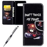 Material:Leder; Paket: 1* Leder Hülle+1*Glitzer Eingabestift