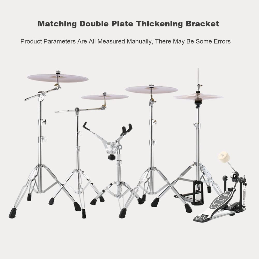 Schlagzeug-Set für Erwachsene, 5-teiliges Schlagzeug-Set in voller Größe für Anfänger (Color : Light Blue, Size : 5 Drums 4 Cymbals)