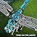 Loyratche Mechanical Dragonfly Building Blocks for Adults, Insect Animal World Model with LED Light & Display Stand, Educational STEM Toys for Teens 14+ and Adult Home or Office Décor (866PCS)