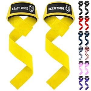 TECEUM Lifting Straps for Weightlifting Gym Strength Training – Wrist Straps with Neoprene Padded Cotton – Men & Women – Ideal for Powerlifting, Bodybuilding & Deadlifts