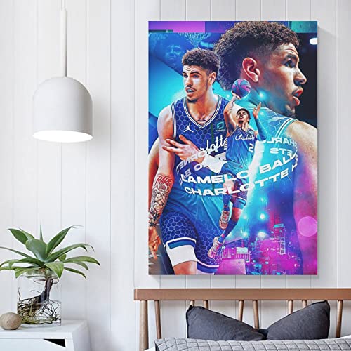 Lamelo Basketball Ball Poster Decorative Painting Canvas Wall Posters And Art Picture Print Modern Family Bedroom Decor Posters 16X24Inch(40X60Cm) #TOP4