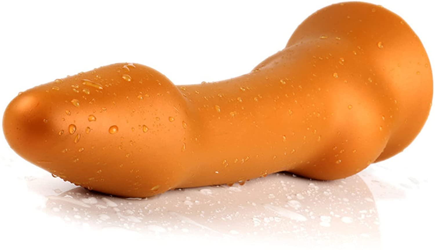 Silicone morbido vibratore anale lungo butt plug maschio anale prostata espansore anale plug donna punto G masturbazione vaginale giocattoli anali gay vibratori anali(Metallic Metallisch,XL)