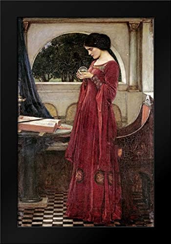 ArtDirect The Crystal Ball 17x24 Framed Art Print by Waterhouse, John William