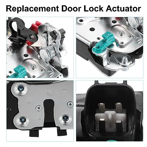 Image of ACROPIX Rear Right Door Latch Lock Actuator Replacement Fit for Jeep Liberty Sport - Pack of 1 Black