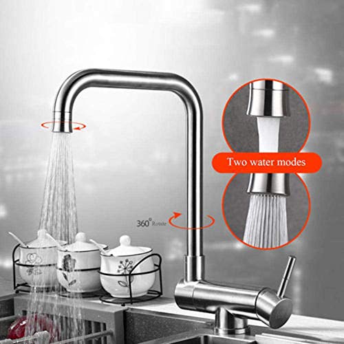 Grifo de cocina para ventana interior abatible y plegable de acero LWX caliente y frío 5