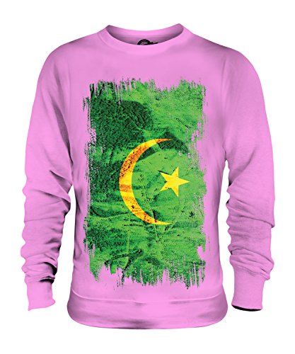 Sweat Mauritanie Grunge Candymix - Imprimé Effet Vieilli Rétro Coupe Confort Mixte