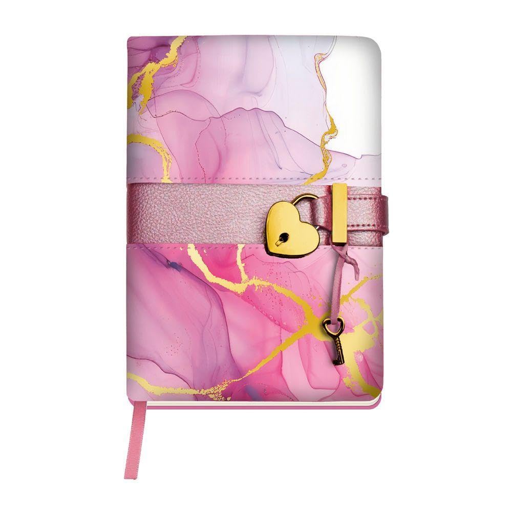 TRÖTSCH - Tagebuch Pink : Tagebuch mit Schloss und Lesebändchen: Notizbuch Bullet Journal