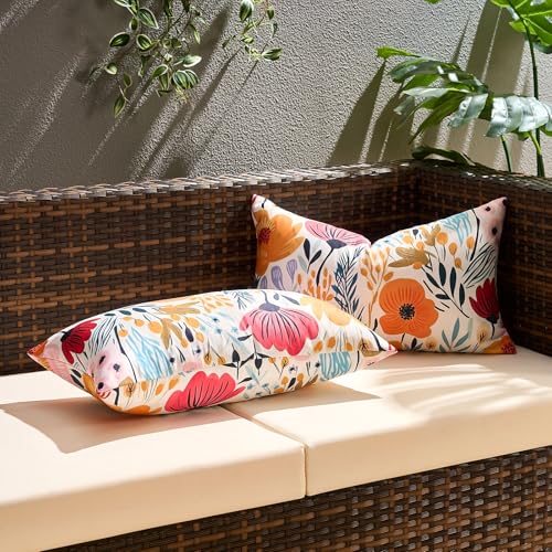 Housse de coussin 30x50 de qualité supérieure motif été tropical imperméable