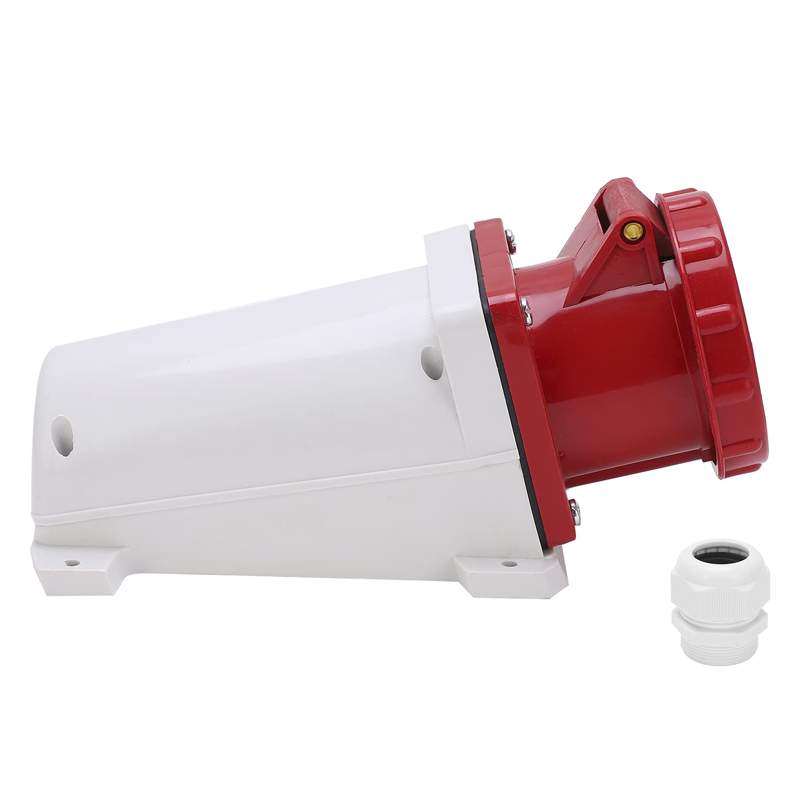 Industrial Plug, Industrial Connector 63A 380‑415V IP67 Waterproof for Parking Lot for Commercial Operation